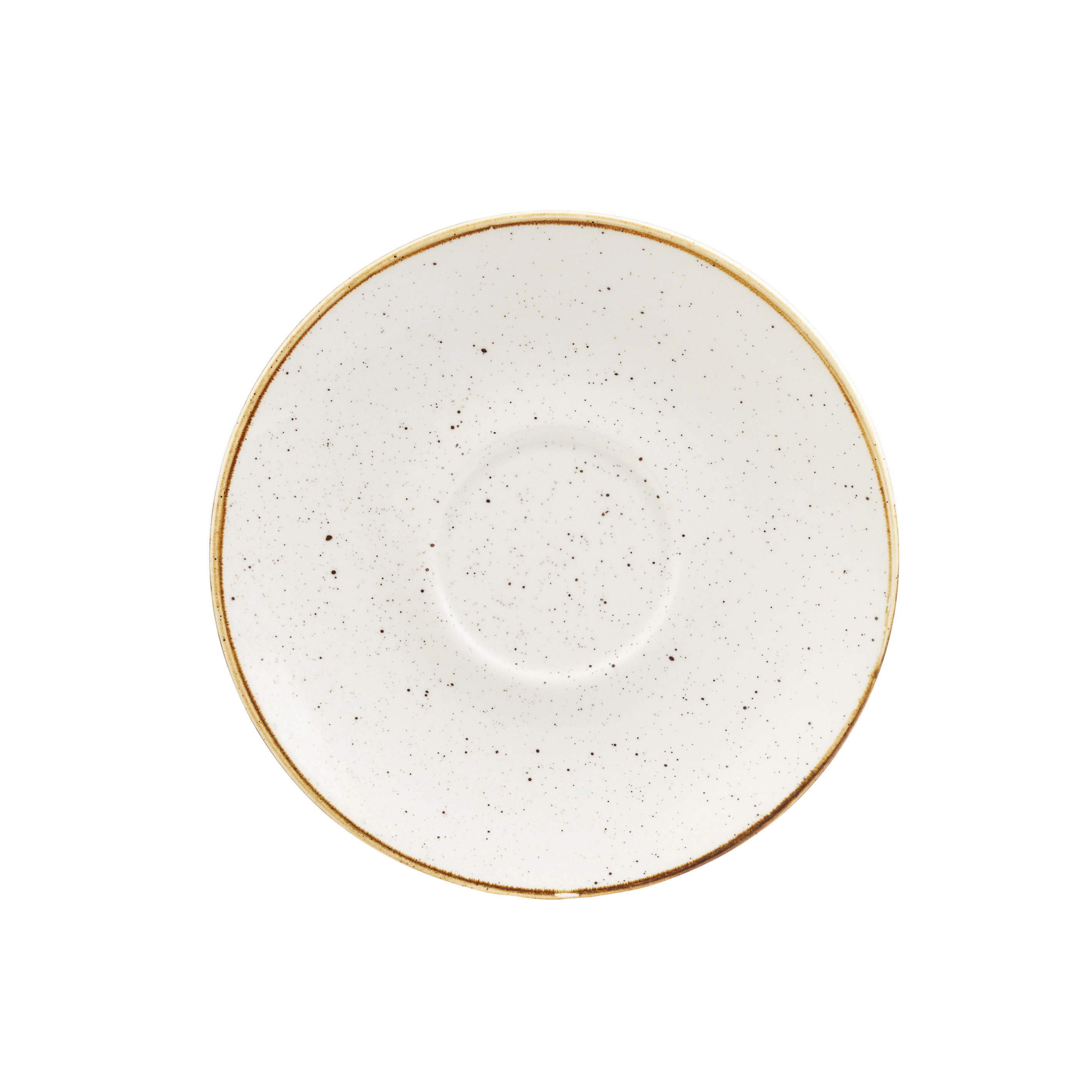 Churchill SWHSCSS 1 Stonecast Barley White Cappuccino Saucer 6.25"