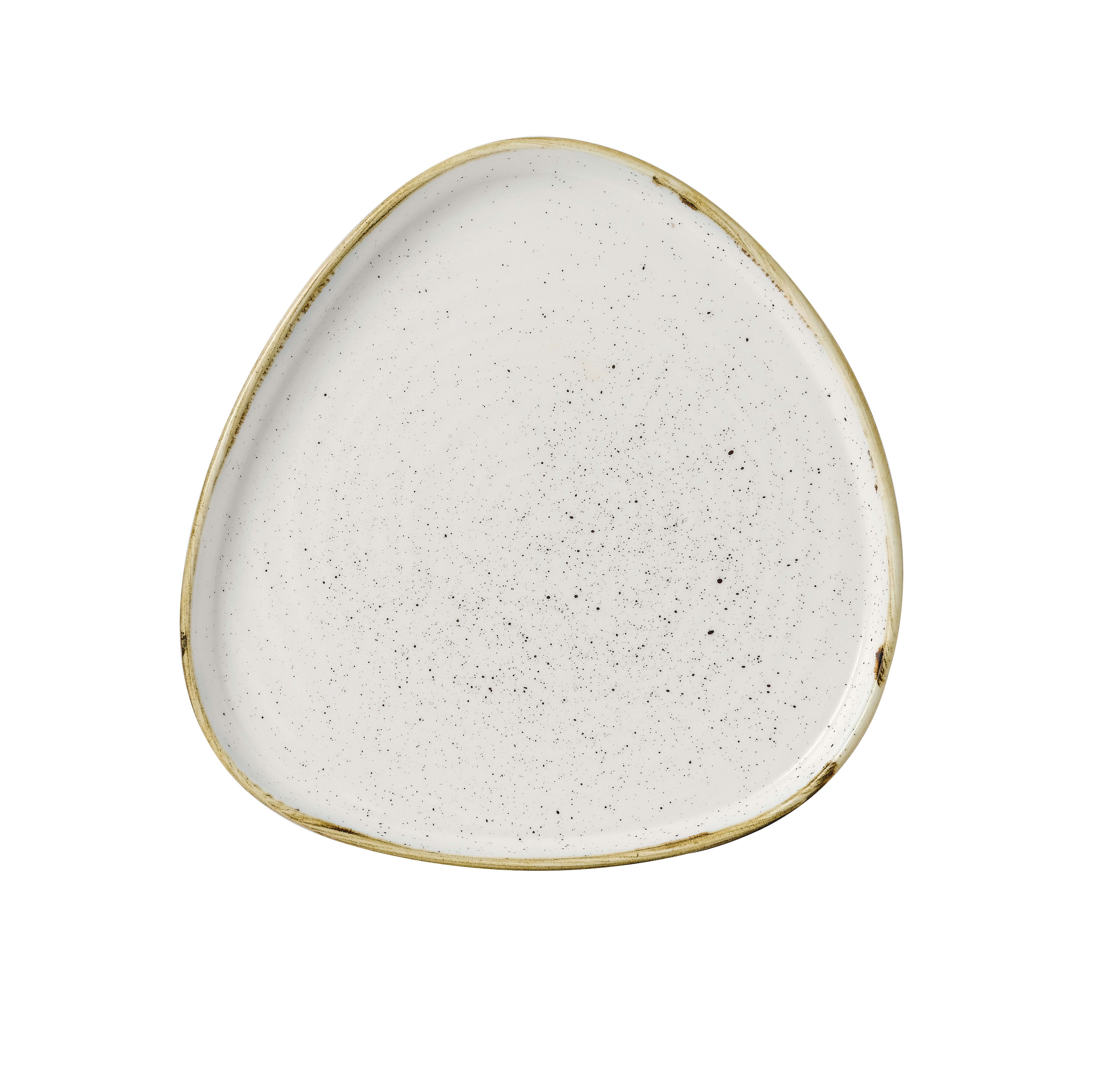 Churchill SWHSWT211 Stonecast Barley White  Triangle Walled Chefs Plate 20Cm