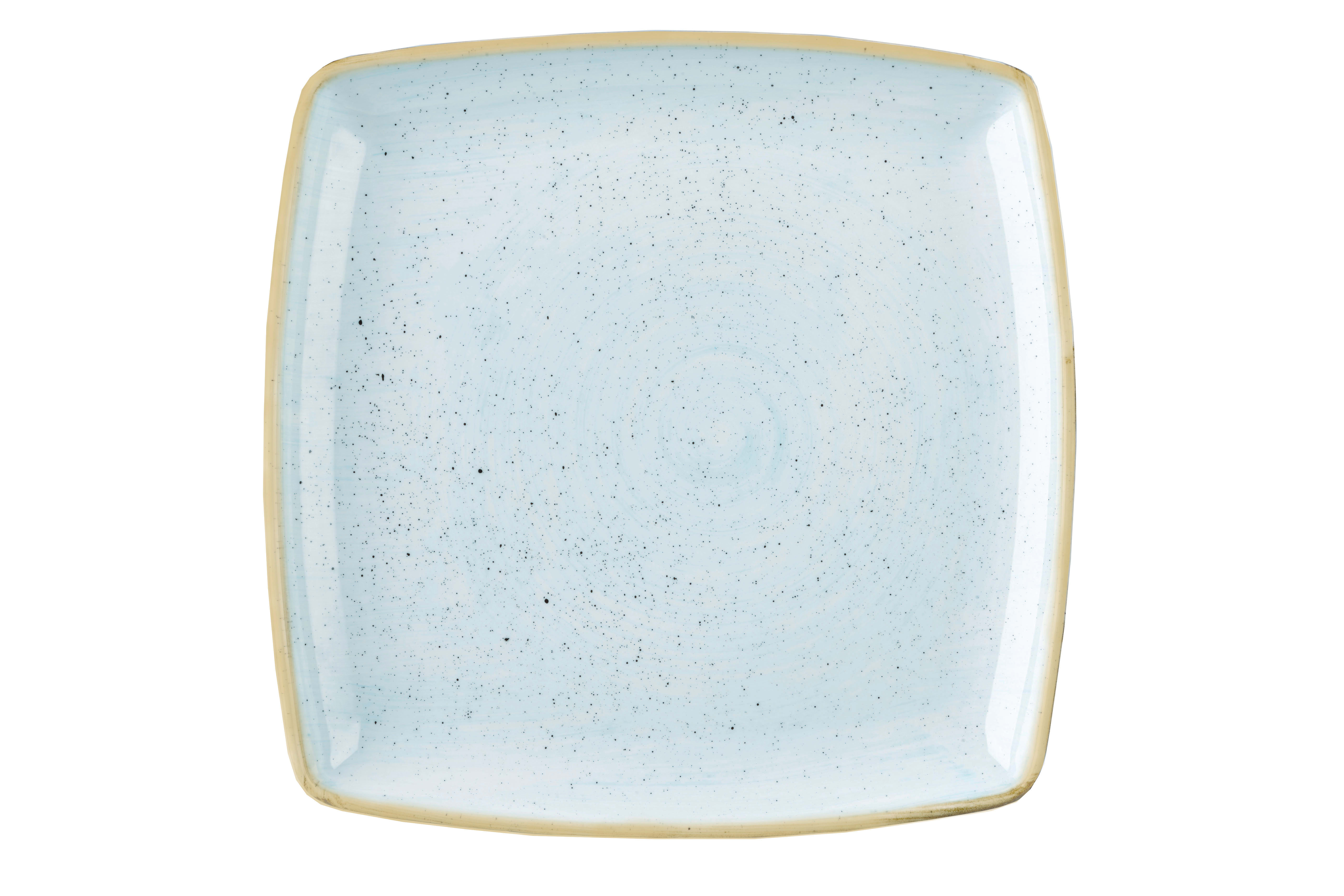 Churchill SDESDS101 Stonecast Duck Egg  Deep Square Plate 10.25"
