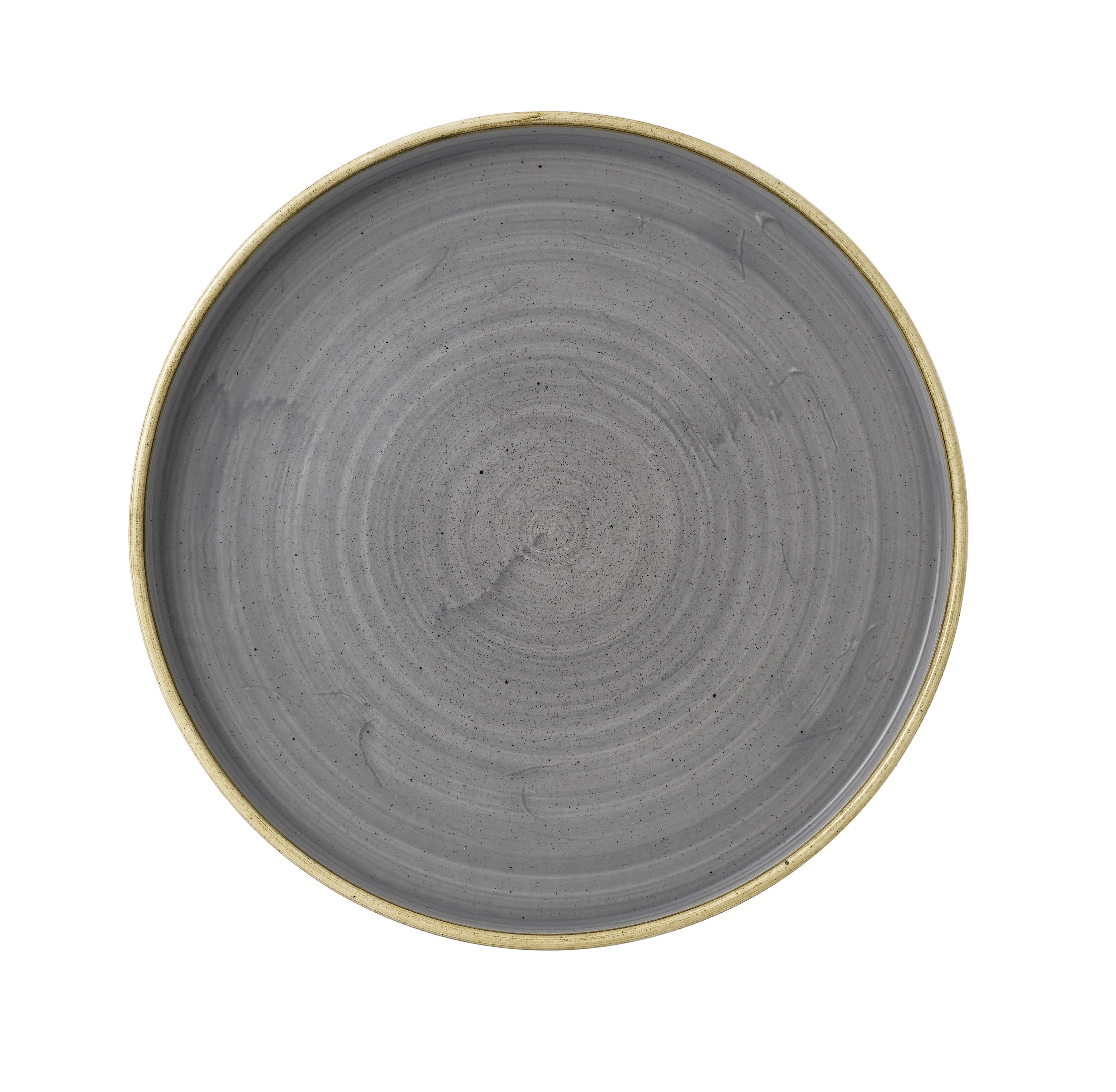 Churchill SPGSWP161 Stonecast Grey Walled Plate 6.3"