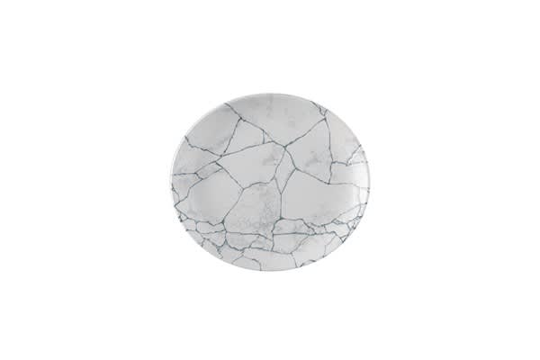 Churchill KTPGEVP81 Studio Prints Kintsugi Pearl Grey Evolve Coupe Plate 8.67"