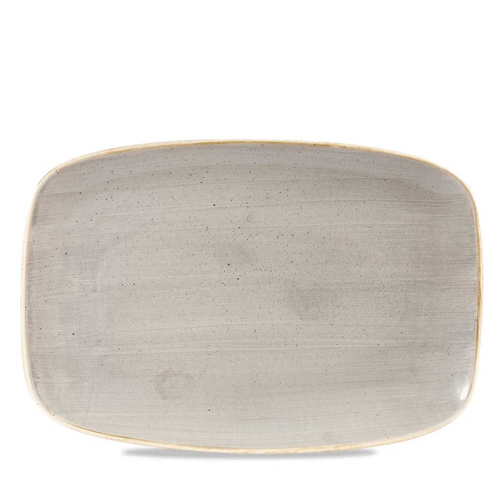 Churchill SPGSXP141 Stonecast Grey Oblong Chefs Plate 13 1/2" X 9 1/4"