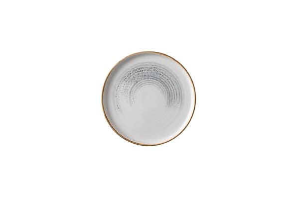 Churchill HAJGWP211 Homespun Accents Jasper Grey  Walled Plate 8.67"