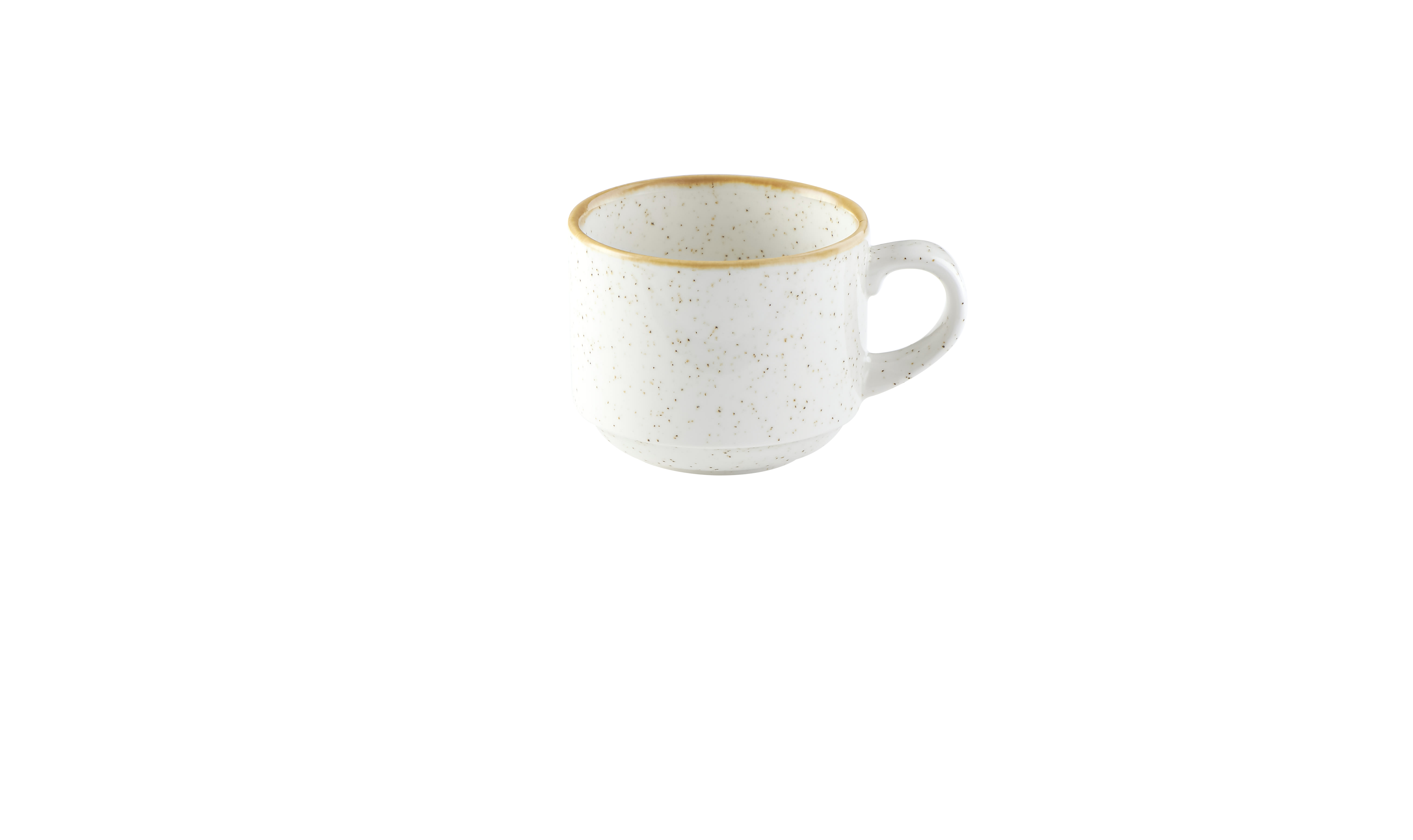 Churchill SWHSVSC81 Stonecast Barley White Profile Stacking Cup 8Oz