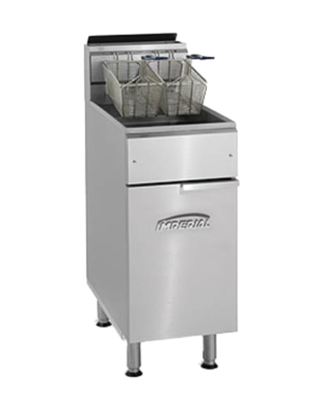 Imperial IFS-40-LP Fryer 40lb Tube Fryer, Liquid Propane, Stainless Steel