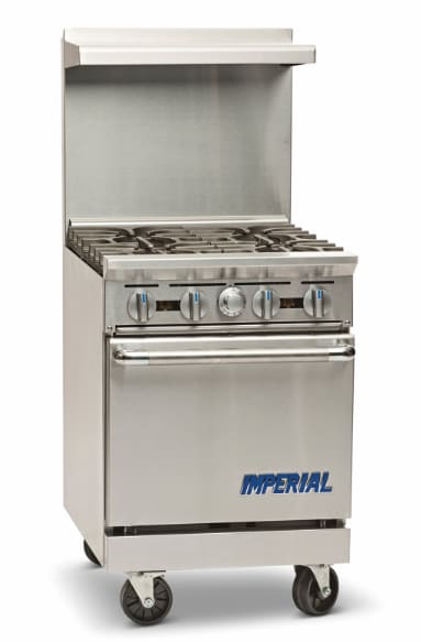 Imperial IR-4-NAT Pro Series Range 24" Wide Range with Oven - Natural Gas, Stainless Steel