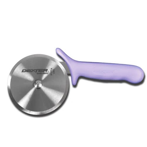 Dexter Russell P177AP-PCP 18023P Sani-Safe 4" High Carbon Steel Pizza Cutter With Purple Plastic Handle