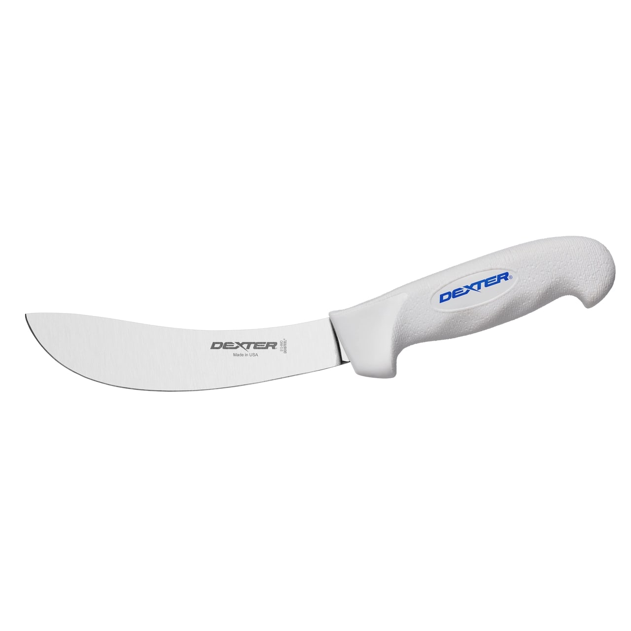 Dexter Russell S12-6MO 06553 6 Inch Sani-Safe High Carbon Steel Beef Skinner With White Ribbed Handle