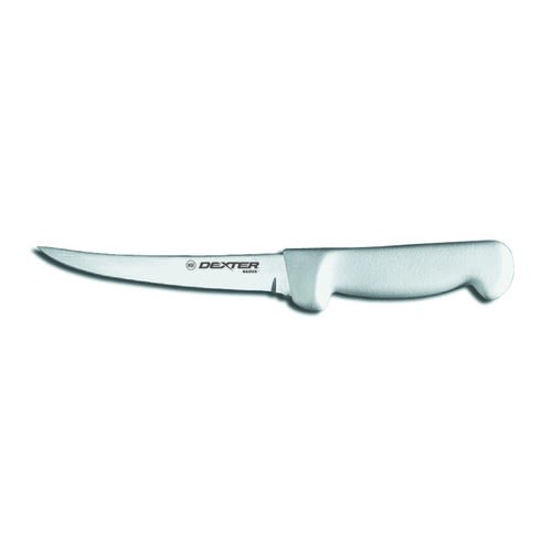 Dexter Russell P94823 31618 Basics 6 Inch High Carbon Steel Curved Boning Knife With White Textured Handle