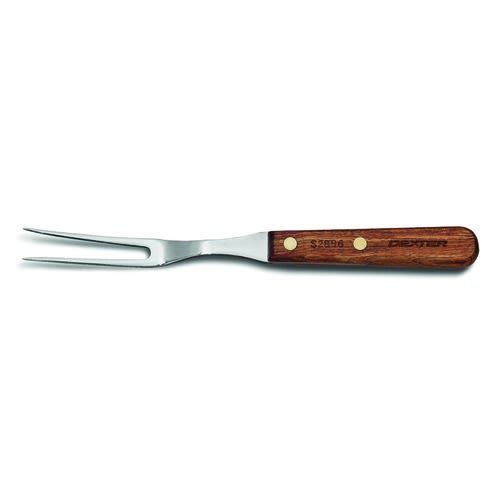 Dexter Russell S2896PCP 14070 Traditional Collection 10 1/2" Long 5 1/2" DEXSTEEL High-Carbon Steel Blade Carver Fork With Rosewood Handle In Perfect Cutlery Packaging
