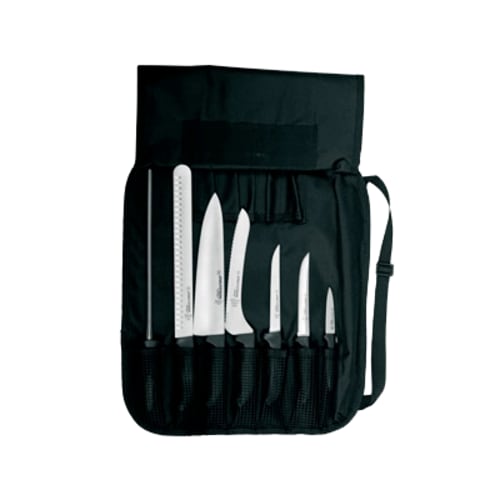 Dexter Russell SGBCC-7 20713 SofGrip 7-Piece Cutlery Set With Black Handles And Case