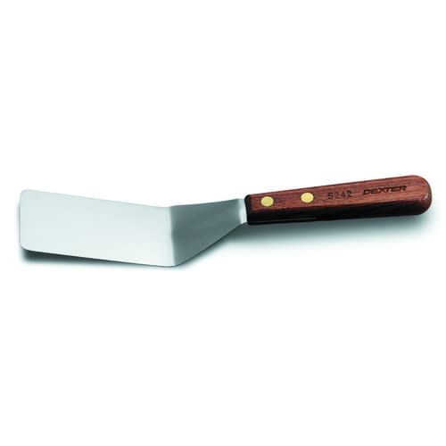 Dexter Russell S242 16080 Traditional Collection Offset 4" x 2" Stainless Steel Blade Turner With Rosewood Handle