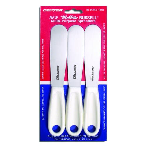 Dexter Russell S170L-3 18293 3-Pack Basics 4 1/2 Inch Stainless Steel Blade Mother Russell Spreaders