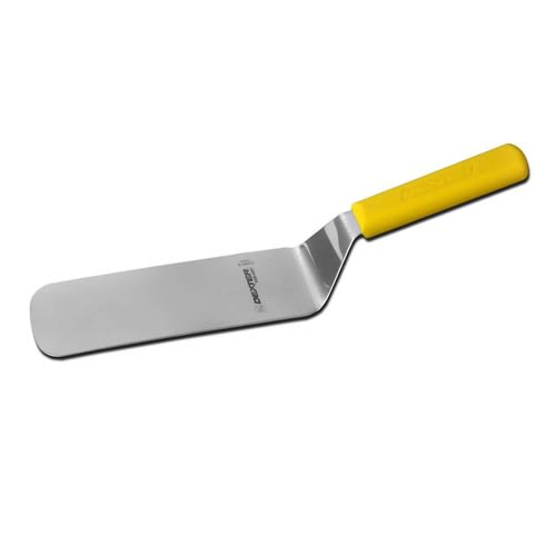 Dexter Russell S286-8Y-PCP SANI-SAFE 8"x3" Cake Turner w/ Polypropylene Yellow Handle, Stainless Steel