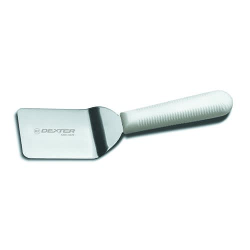 Dexter Russell S171PCP 19663 Sani-Safe Collection Offset 2 1/2" Stainless Steel Blade Mini-Turner With White Textured Polypropylene Handle In Perfect Cutlery Packaging