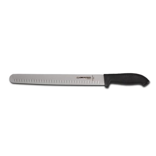Dexter Russell SG140-14WGEB-PCP 24283B SofGrip Black Handle 14 Inch Duo-Edge Wide Blade Slicer Knife In Packaging