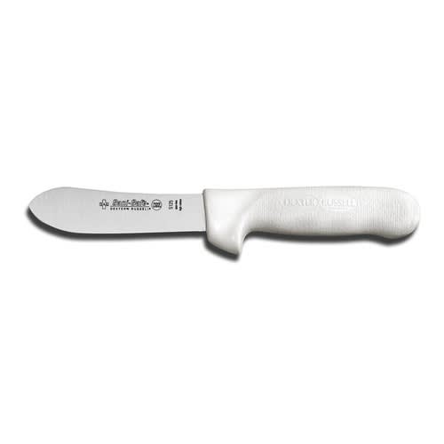 Dexter Russell S125 10193 Sani-Safe 4.5 Inch High Carbon Steel Slimming Knife With Textured White Handle