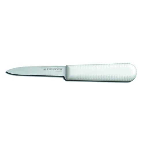 Dexter Russell S104PCP 15303 Sani-Safe 3.25 Inch High Carbon Steel Cook Style Paring Knife With White Textured Handle