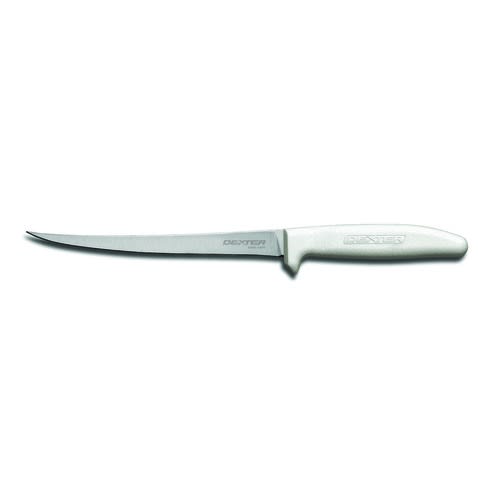 Dexter Russell S133N-7PCP 10613 Sani-Safe 7 Inch High Carbon Steel Narrow Fillet Knife With White Handle