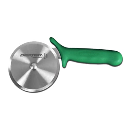 Dexter Russell P177AG-PCP SANI-SAFE 4" Pizza Cutter w/ Green Plastic Handle, Carbon Steel