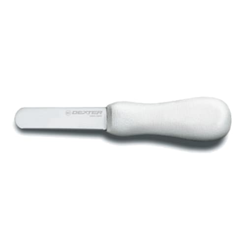 Dexter Russell S119PCP 10523 Sani-Safe 3 Inch High Carbon Steel Clam Knife With Textured White Handle