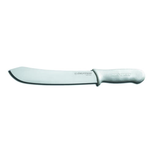 Dexter Russell S112-12PCP 04113 Sani-Safe 12 Inch High Carbon Steel Butcher Knife With White Polypropylene Handle