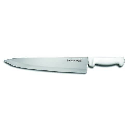 Dexter Russell P94806 31629 Basics 12 Inch High Carbon Steel Cook Knife With White Textured Handle