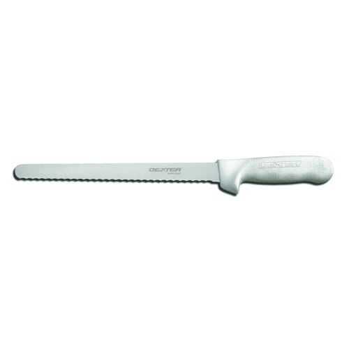 Dexter Russell S140N-10SC-PCP SANI-SAFE 10" Slicer w/ Polypropylene White Handle, Carbon Steel