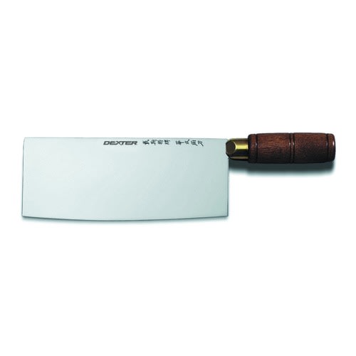 Dexter Russell S5198PCP 08110 Traditional 8 Inch Chinese High Carbon Steel Chef Knife With Hardwood Handle