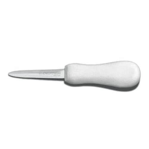 Dexter Russell S134PCP 10493 Sani-Safe 3 Inch High Carbon Steel Boston Pattern Oyster Knife With Textured White Handle