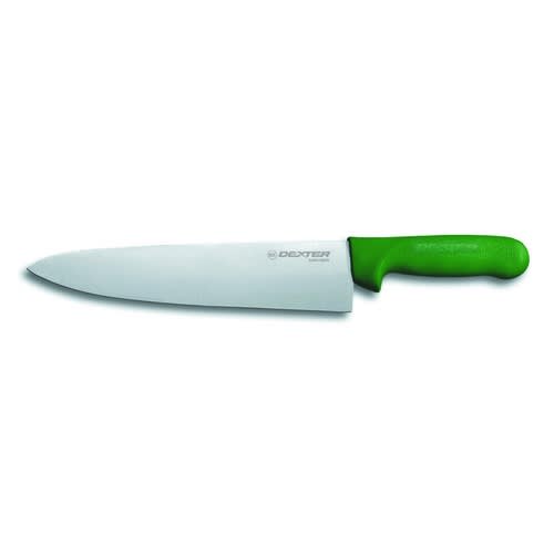 Dexter Russell S145-10G-PCP Sani-Safe Green Handle 10" Cooks Knife