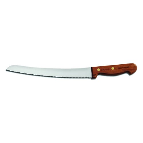 Dexter Russell S47G10-PCP 18160 Traditional 10 Inch High Carbon Steel Scalloped Bread Knife With Rosewood Handle