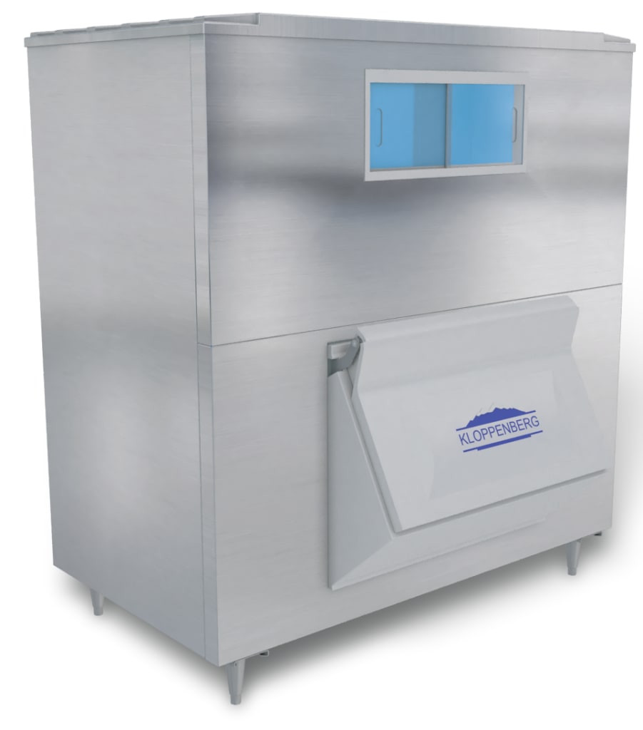 Kloppenberg 905-SS, 30" Wide, Single Door Upright Ice Storage Bin