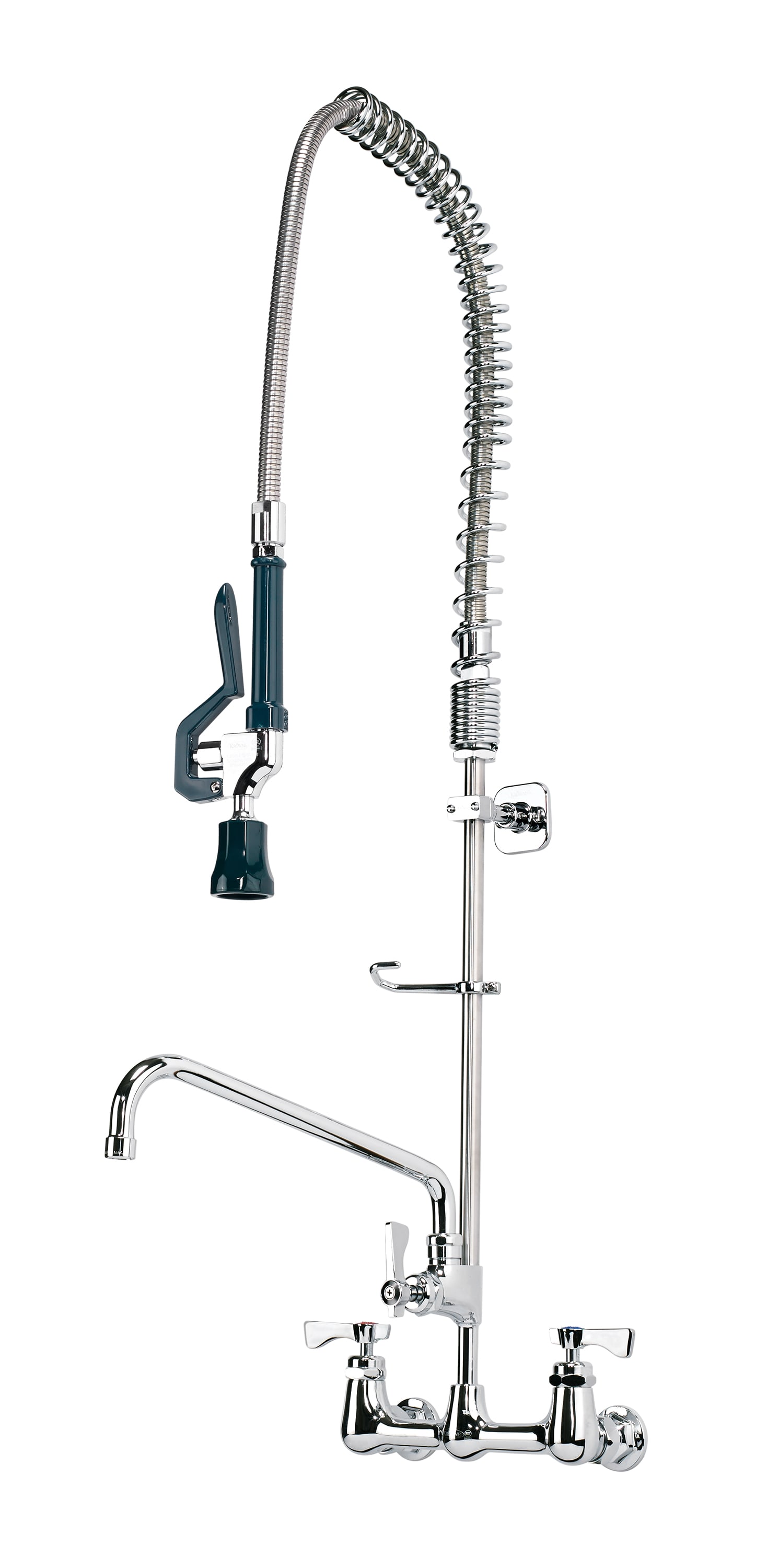 Krowne 17-109WL Royal Series 8" Center Wall Mount Pre-Rinse W/Add-On Fct And Wall Bracket, Ring Not Incl