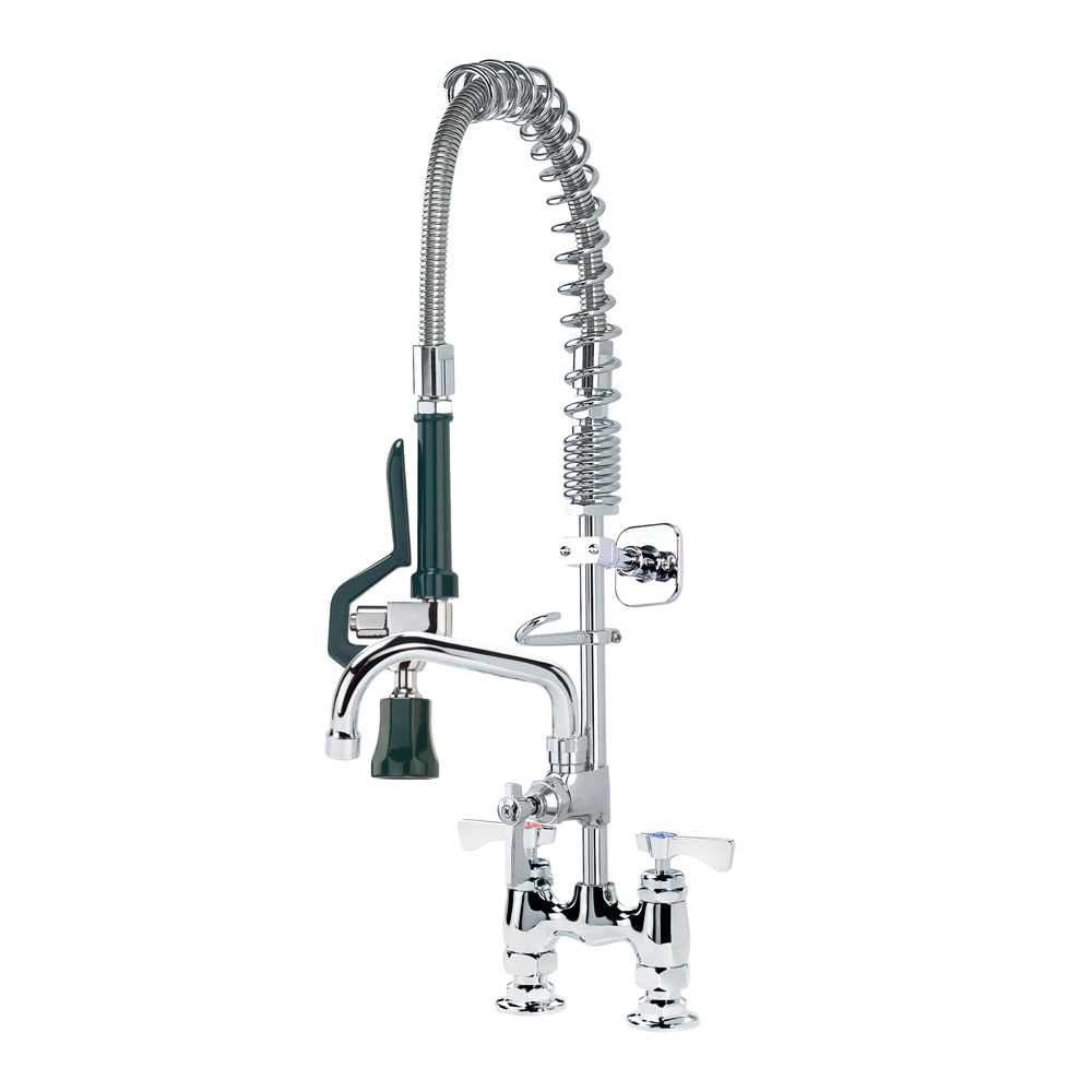 Krowne 18-406L Pre-Rinse Faucet Assembly, Mini Krowne Royal Series Space Saver Pre-Rinse Assembly 0.0"W , Stainless Steel