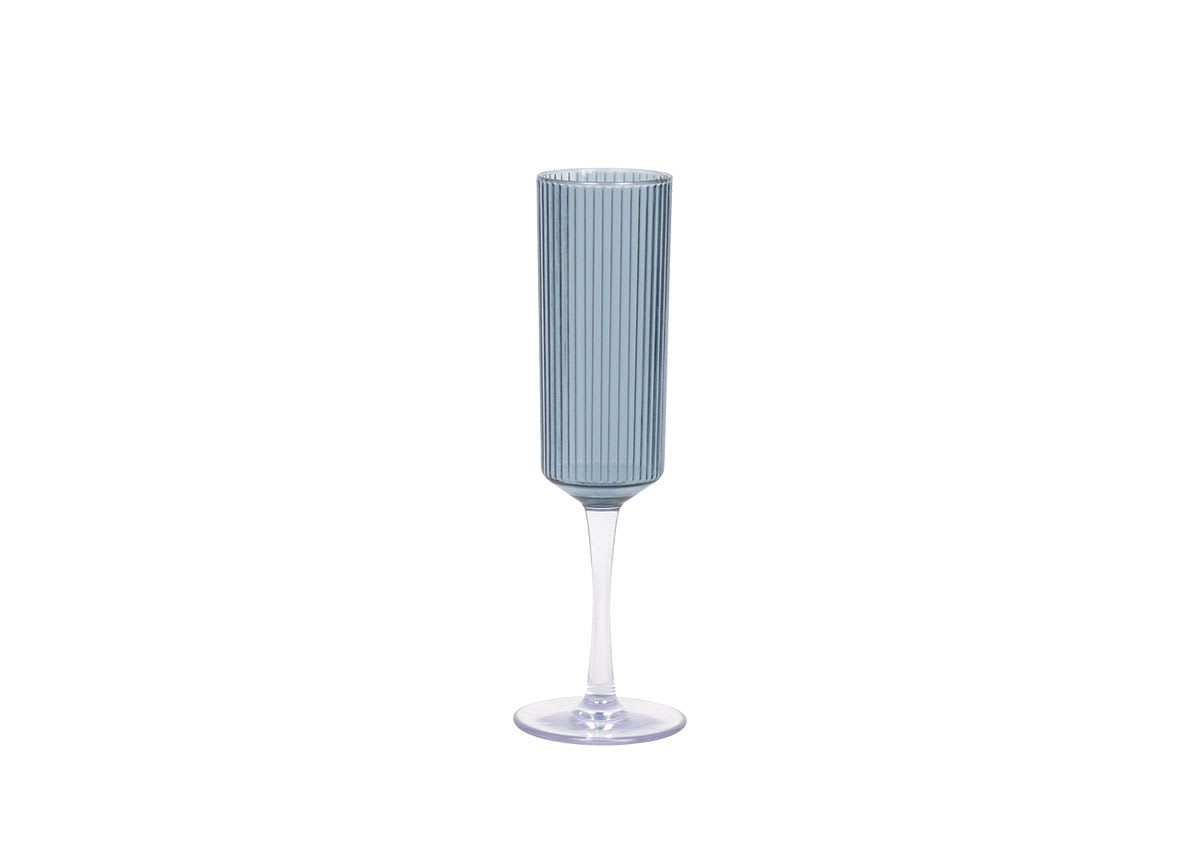 Front of the House ACH003BLT23 6 oz. Gatsby Champagne Glass - Peacock