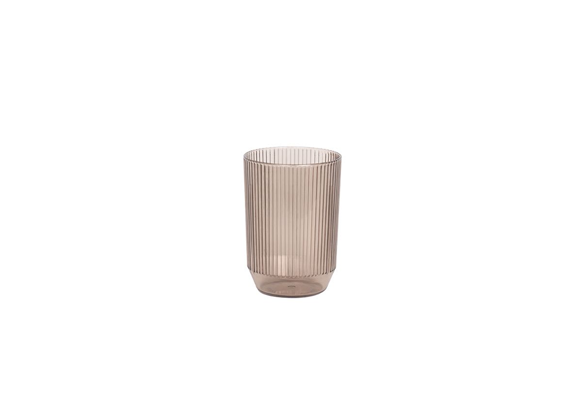 Front of the House ADO013GYT23 12 oz. Gatsby Rocks Glass - Smoke