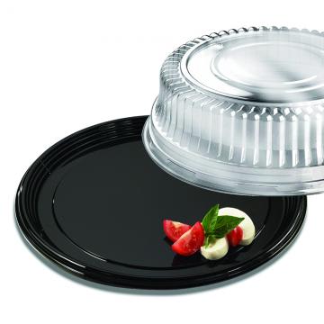 Sabert 9916 Black 16" Onyx Round Platter