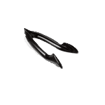 Sabert UBK72PPST Black 6" Snap 'N Serve Serving Tong