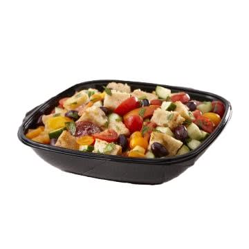 Sabert 94160B50 Black 160 oz./10 lb. Square Bowl