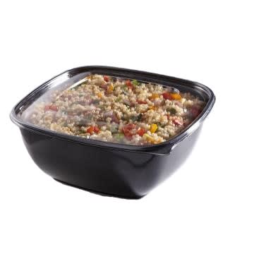 Sabert 54320 Clear Flat Lid for 320 oz. Square Bowls