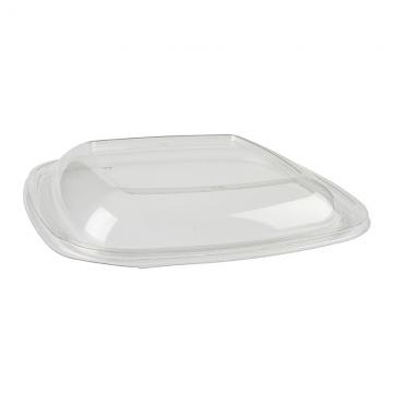 Sabert 54160B50 Clear Dome Lid for 80, 160 oz. Square Bowls