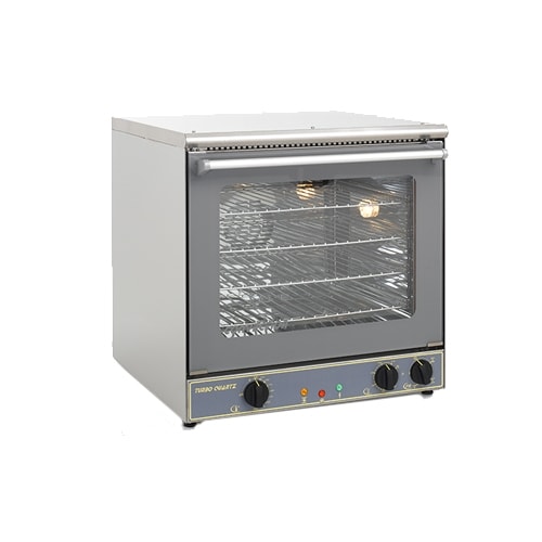 Equipex FC-60G/1 Single Deck Electric Half-Size Convection Oven with Overhead Quartz Elements, 120V