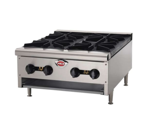 Wells HDHP-2430G Countertop Hotplate - Natural Gas 106k BTU