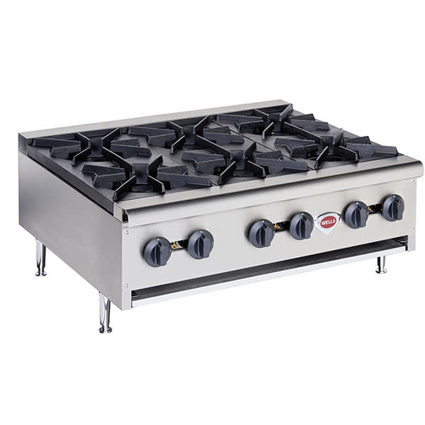Wells HDHP-3630G Countertop Hotplate - Natural Gas 159k BTU