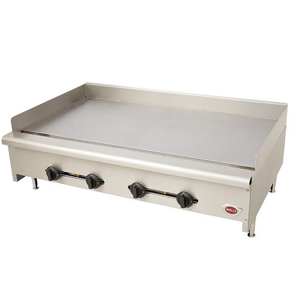 Wells HDTG-4830G Griddle, Countertop Thermostatic - Natural Gas 120k BTU