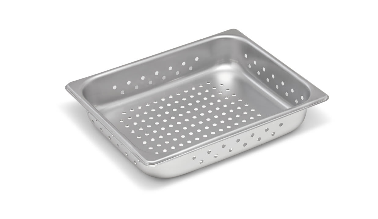 Vollrath 30223 Super Pan V® 1/2 Size Perforated Steam Table Pan, 2-1/2" Deep, 22 ga.