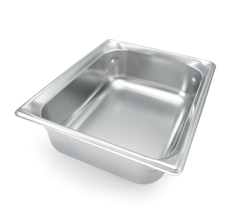Vollrath 90242 Super Pan 3® 1/2 Size Steam Table Pan, 4" Deep, Gastronorm, 22 ga.
