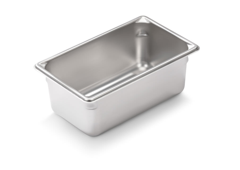 Vollrath 30942 Super Pan V® 1/9 Size Steam Table Pan, 4" Deep, 22 ga.