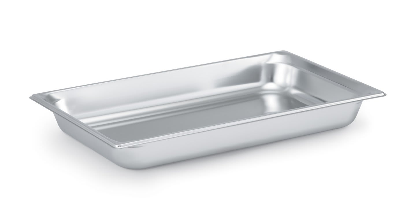 Vollrath 90022 Super Pan 3® Full Size Steam Table Pan, 2-1/2" Deep, Gastronorm, 22 ga.